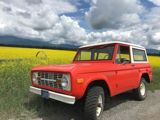 1971 Orange Ford Bronco SUV
