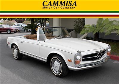 1970 White Mercedes-Benz SL-Class Convertible