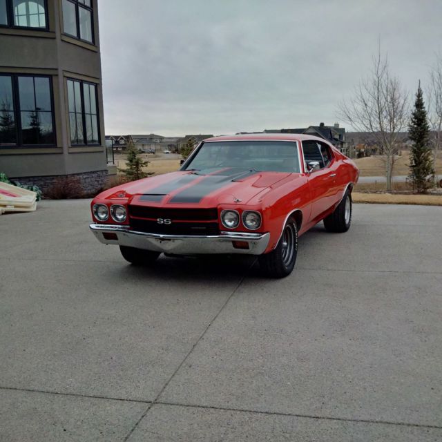 1970 Red Chevrolet Chevelle Coupe