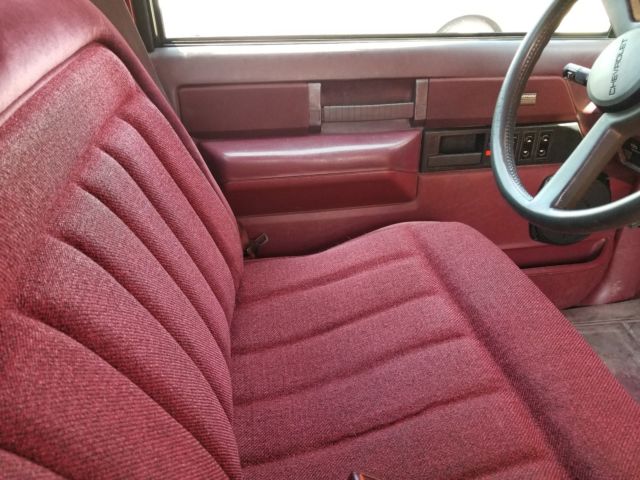 1989 Burgundy Chevrolet Silverado 1500 Standard Cab Pickup
