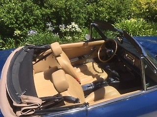 1978 Blue Fiat 124 Spider Convertible