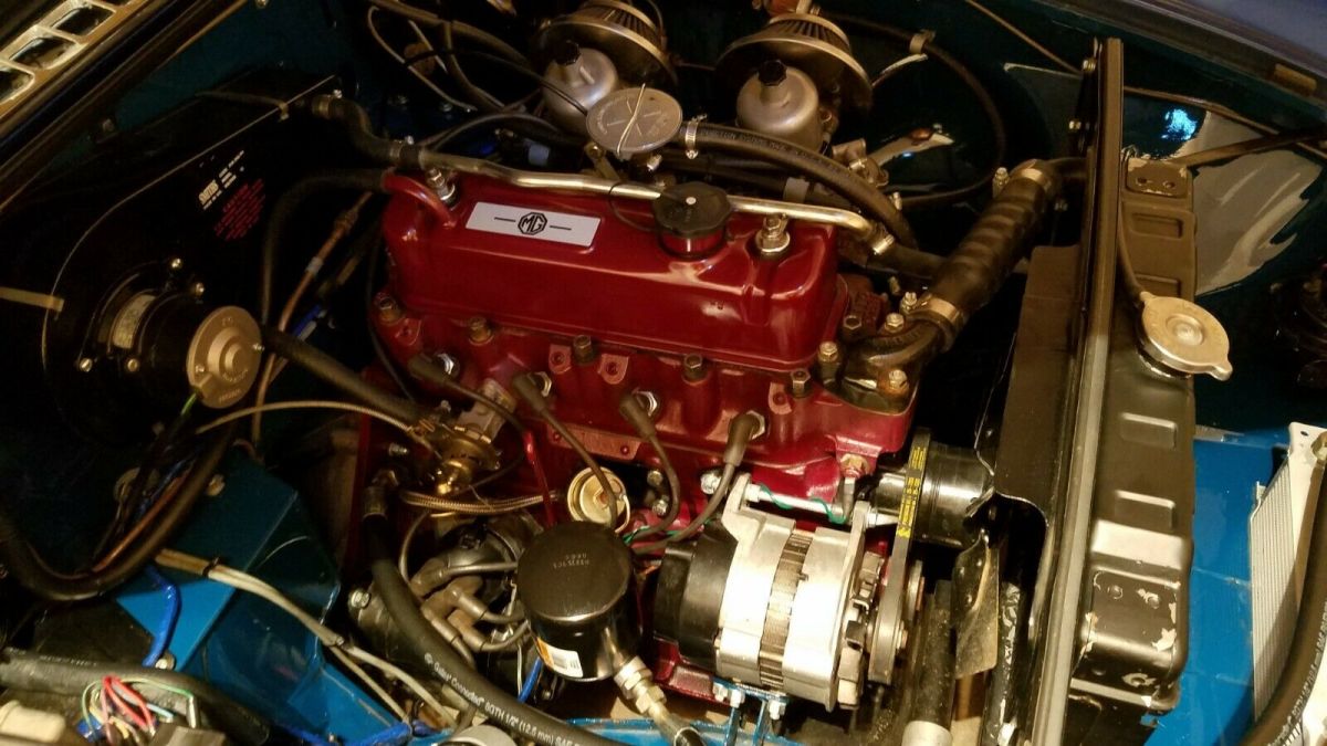 1971 Blue MG MGB Convertible