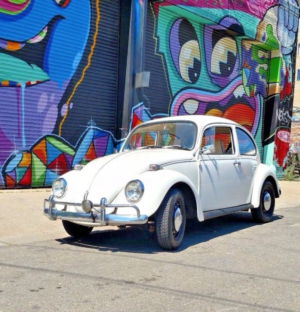 1971 Pearl White Volkswagen Beetle - Classic Coupe