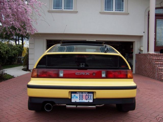 1988 Yellow Honda CRX Hatchback
