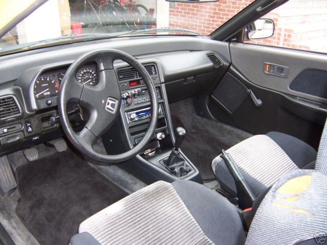 1988 Yellow Honda CRX Hatchback