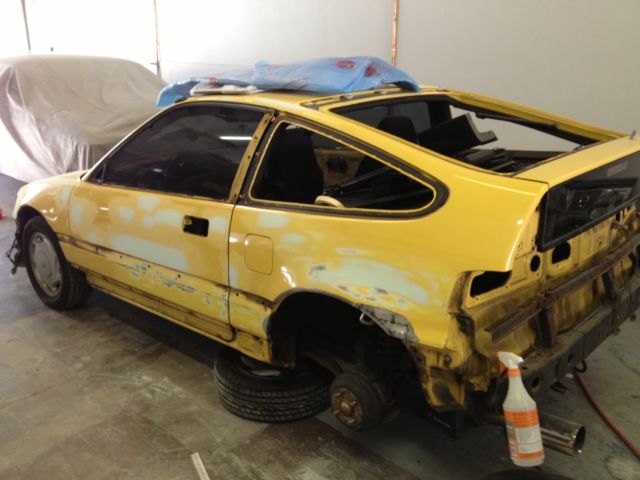1988 Yellow Honda CRX Hatchback