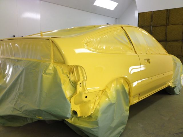 1988 Yellow Honda CRX Hatchback