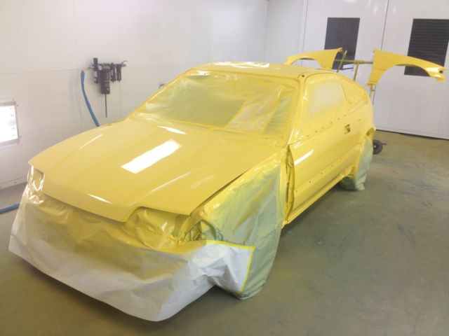 1988 Yellow Honda CRX Hatchback