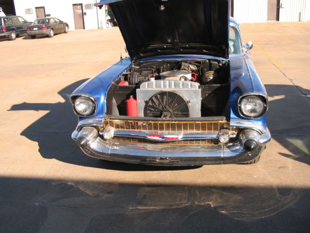 1957 Blue Chevrolet Bel Air/150/210