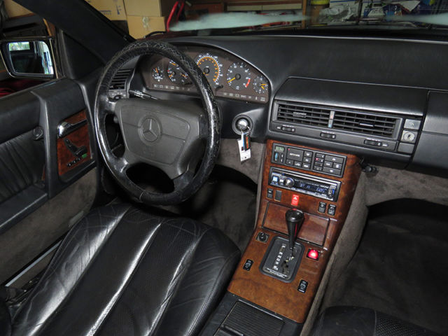 1994 Black Mercedes-Benz SL-Class Convertible