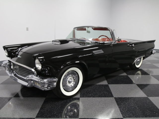 1957 Black Ford Thunderbird Convertible