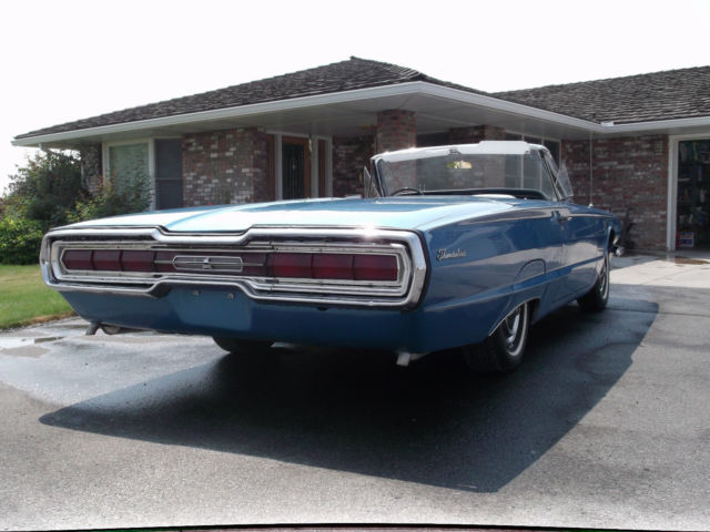 1966 Blue Ford Thunderbird Convertible