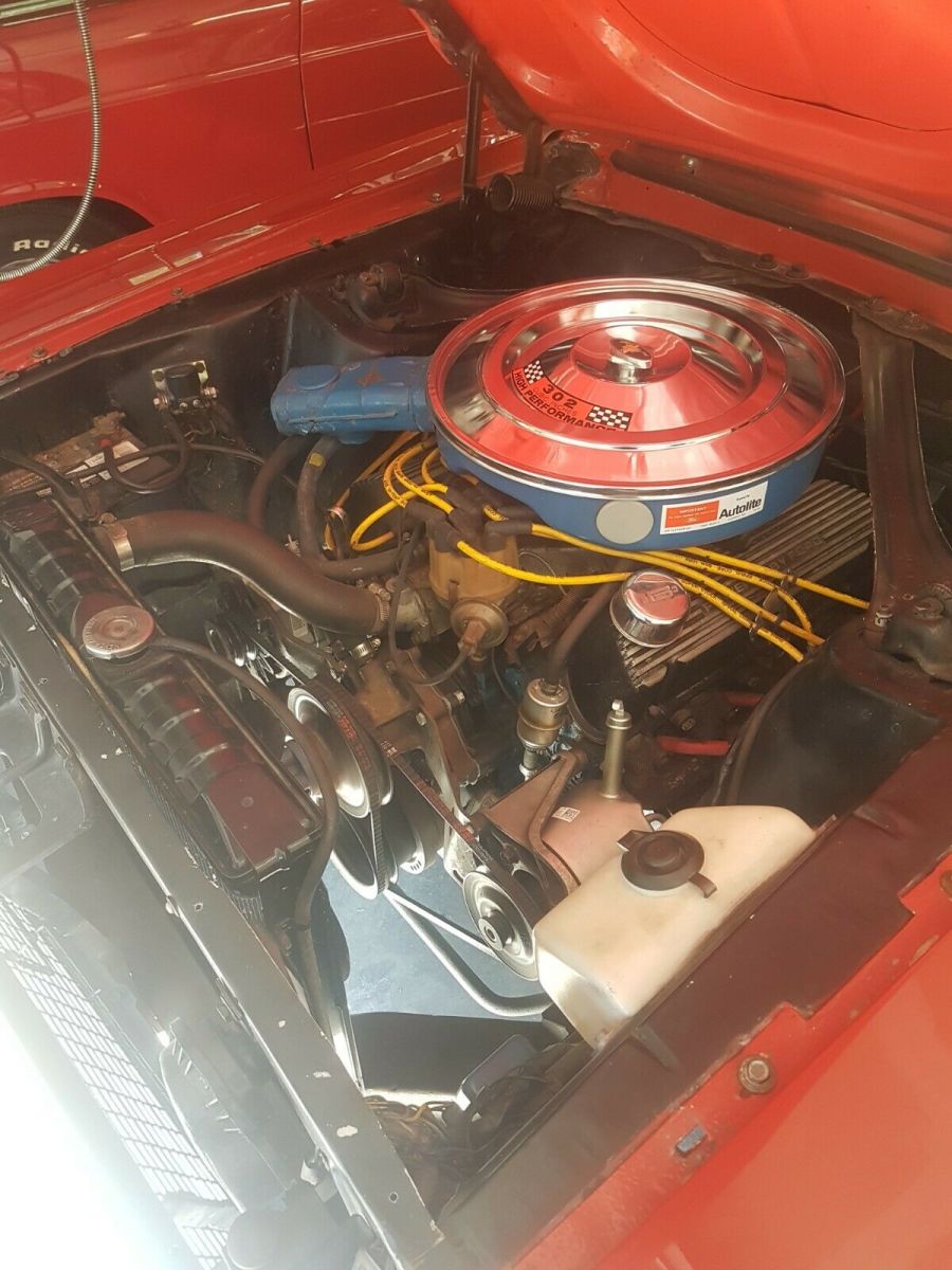 1968 Red Ford Mustang Convertible