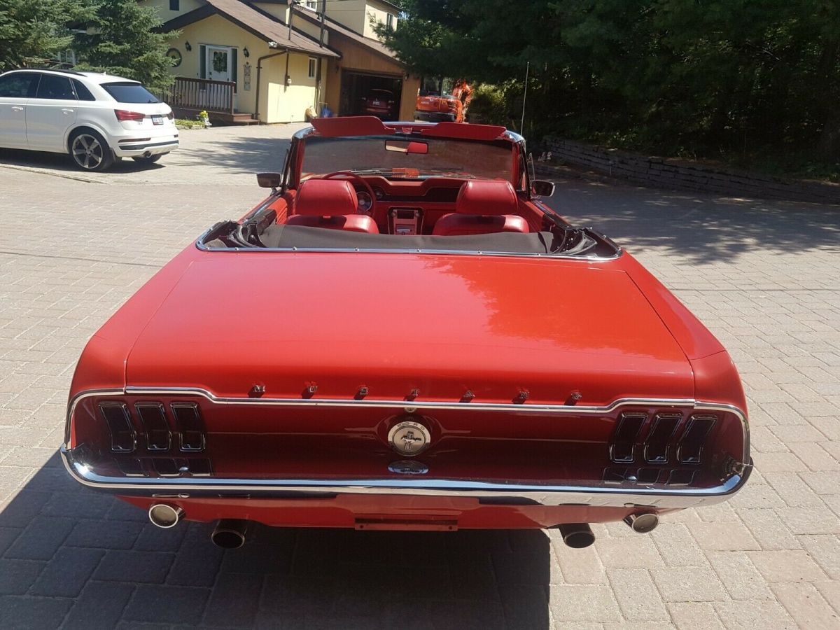 1968 Red Ford Mustang Convertible