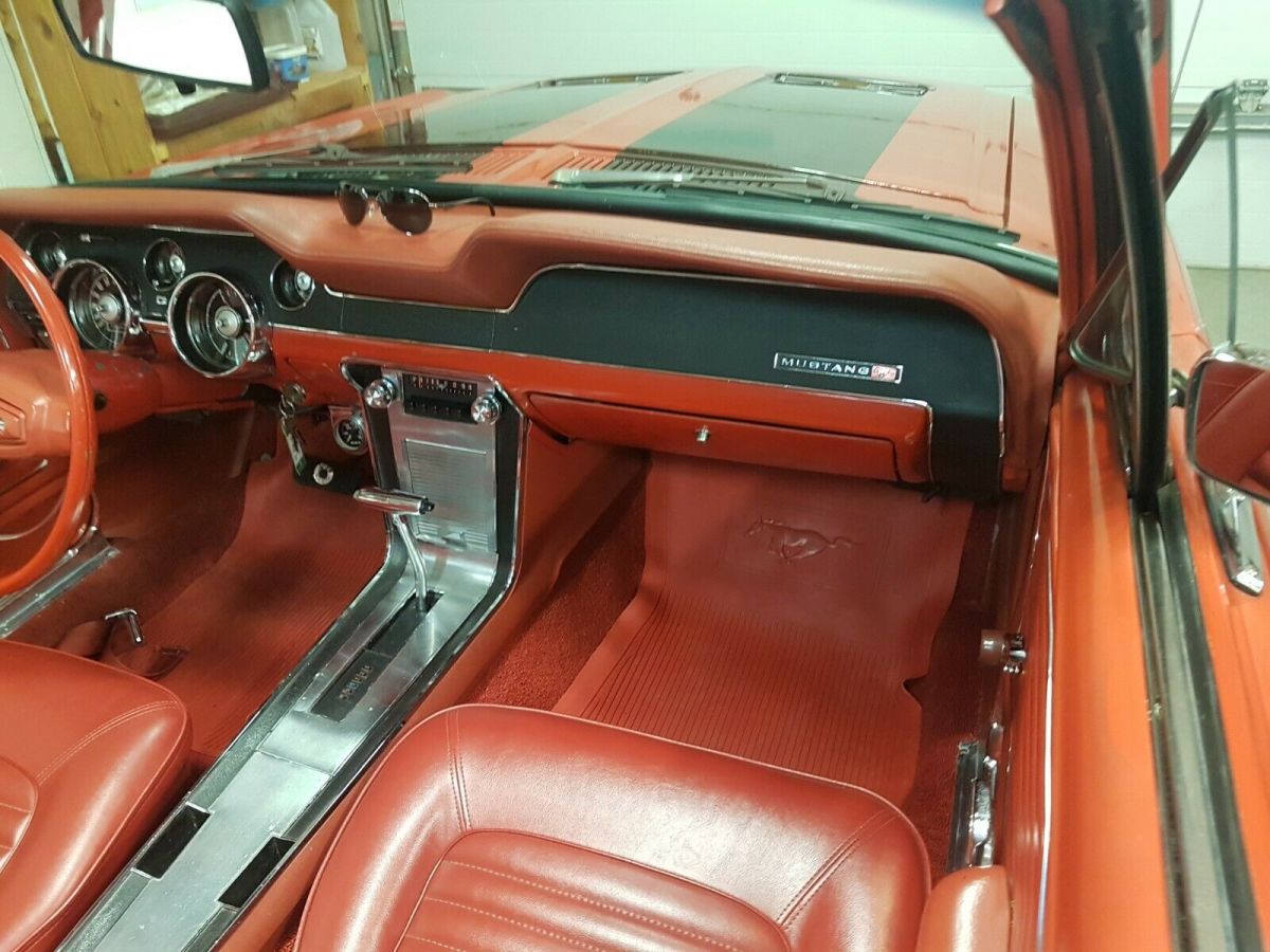 1968 Red Ford Mustang Convertible