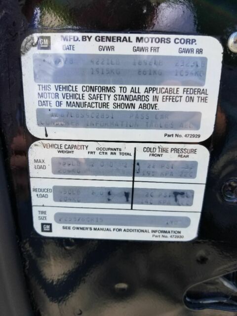 1978 Black Chevrolet Corvette Ttops