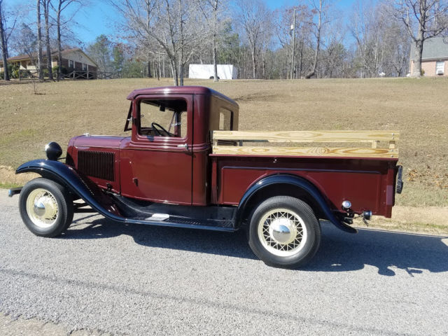 1933 Burgundy Ford Other Pickups Standard Cab Pickup