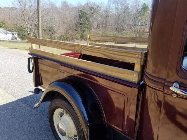 1933 Burgundy Ford Other Pickups Standard Cab Pickup