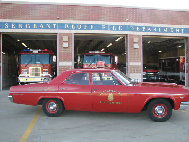 1966 Fire Engine Red Chevrolet Bel Air/150/210 4 door