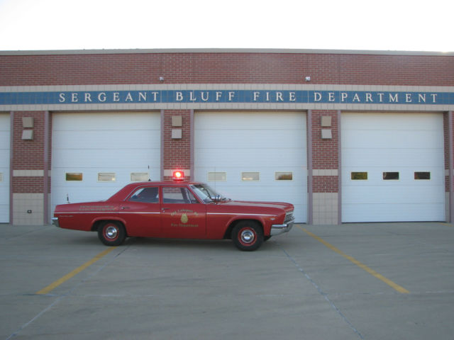 1966 Fire Engine Red Chevrolet Bel Air/150/210 4 door
