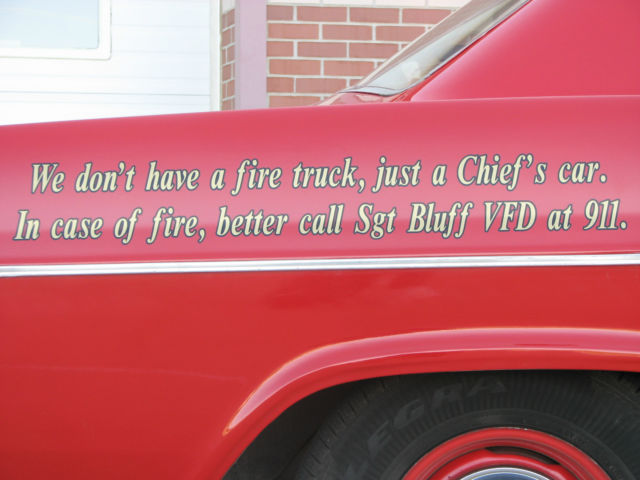 1966 Fire Engine Red Chevrolet Bel Air/150/210 4 door