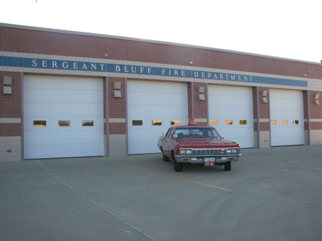 1966 Fire Engine Red Chevrolet Bel Air/150/210 4 door
