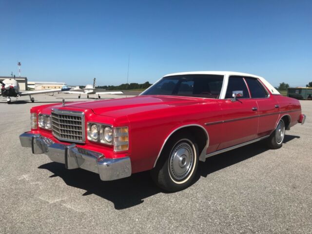 1977 Red / White Top Ford Sedan Sedan