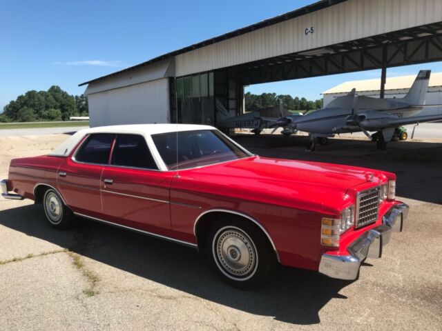 1977 Red / White Top Ford Sedan Sedan