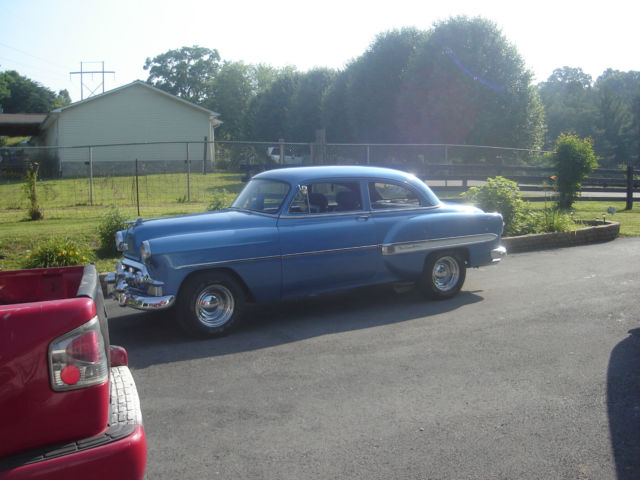 1953 Blue Chevrolet Bel Air/150/210 2 door sedan