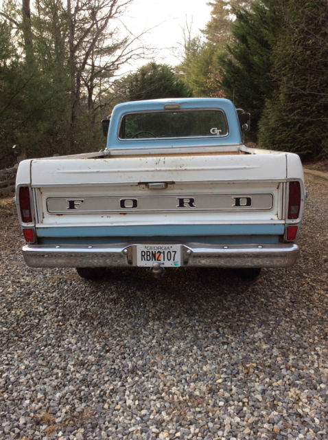 1969 Blue/White Ford F-100 Standard Cab Pickup