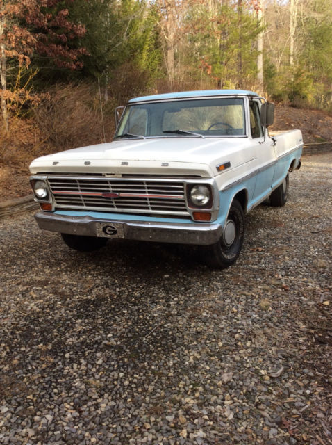 1969 Blue/White Ford F-100 Standard Cab Pickup