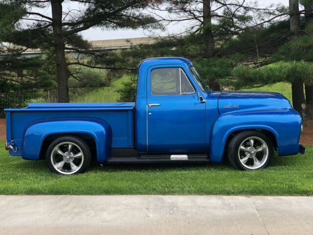 1955 Blue Ford F-100 Standard Cab Pickup