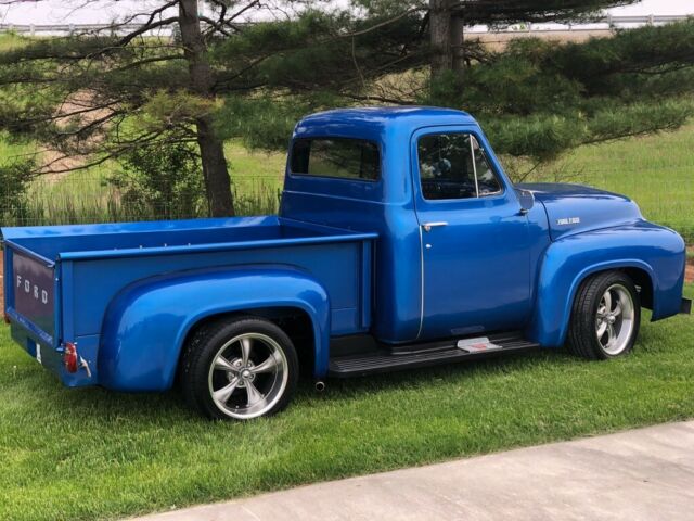 1955 Blue Ford F-100 Standard Cab Pickup