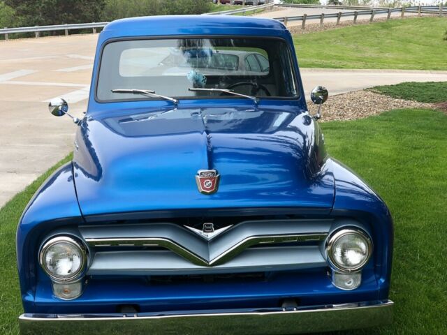 1955 Blue Ford F-100 Standard Cab Pickup