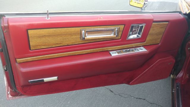1984 Burgundy Cadillac Eldorado Coupe