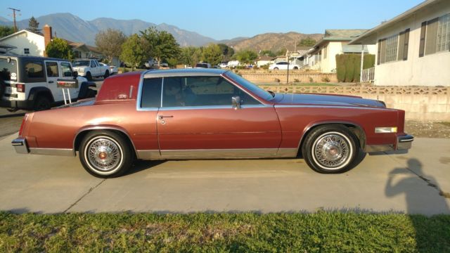1984 Burgundy Cadillac Eldorado Coupe