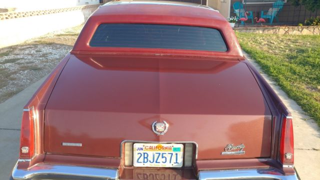 1984 Burgundy Cadillac Eldorado Coupe