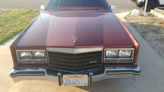1984 Burgundy Cadillac Eldorado Coupe