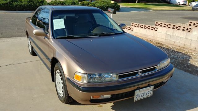 1991 Brown Honda Accord Coupe