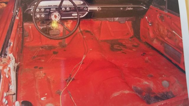 1961 Red Ford Galaxie Convertible