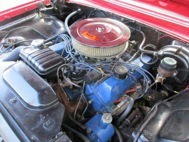1961 Red Ford Galaxie Convertible