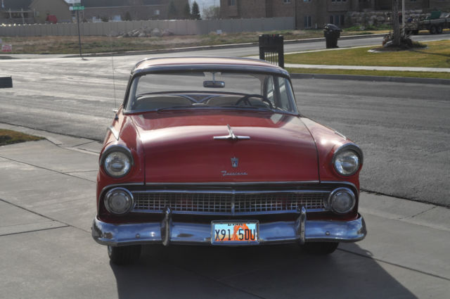 1955 Red Ford Crown Victoria Coupe
