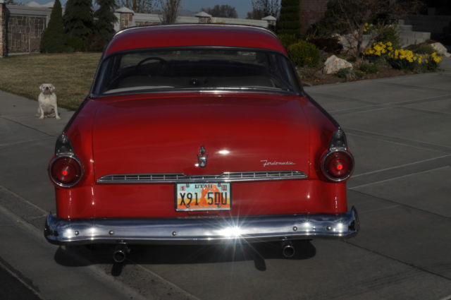 1955 Red Ford Crown Victoria Coupe