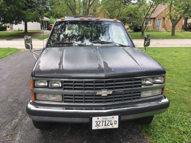 1988 Black Chevrolet C/K Pickup 3500 Extended Cab Pickup