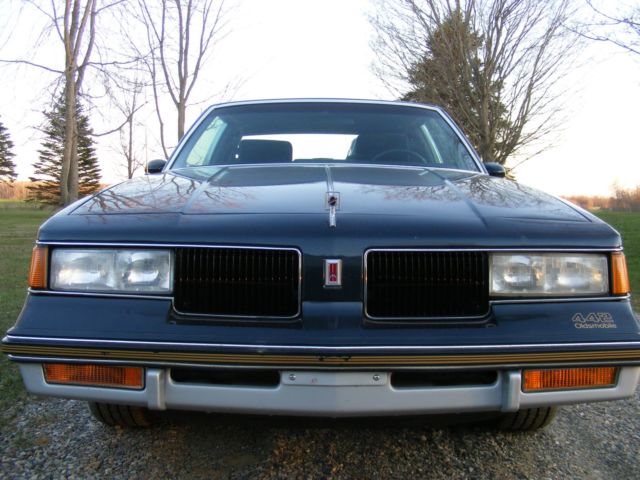 1987 Blue Oldsmobile 442 Coupe