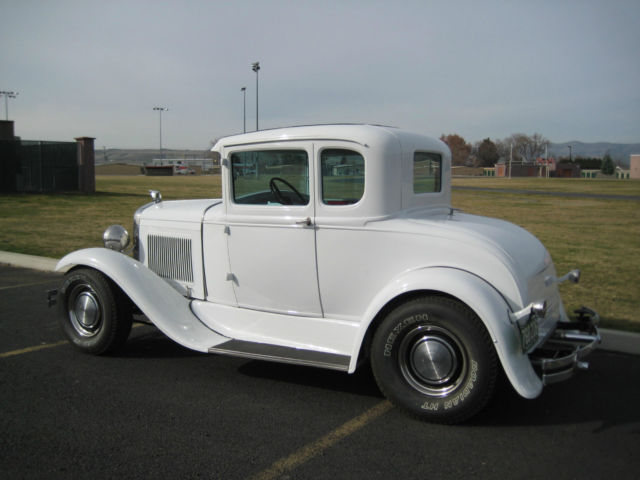 1931 White Ford Model A Coupe