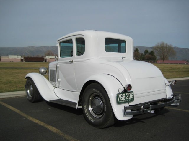 1931 White Ford Model A Coupe