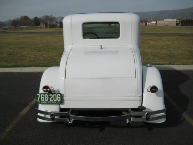 1931 White Ford Model A Coupe