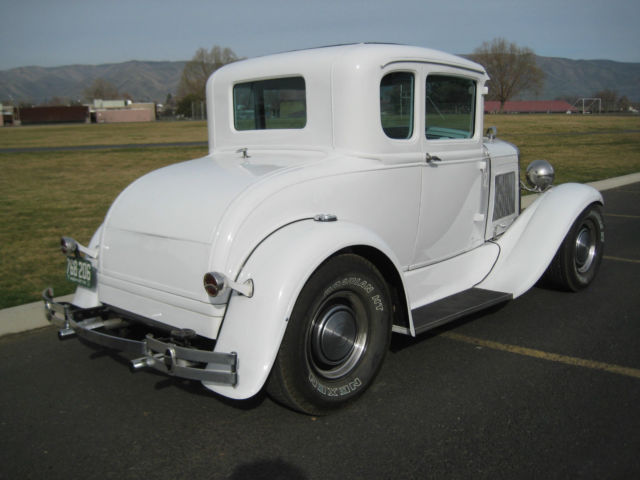 1931 White Ford Model A Coupe