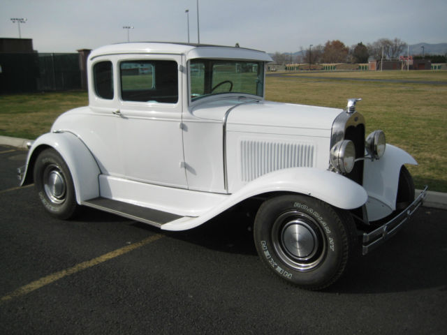 1931 White Ford Model A Coupe